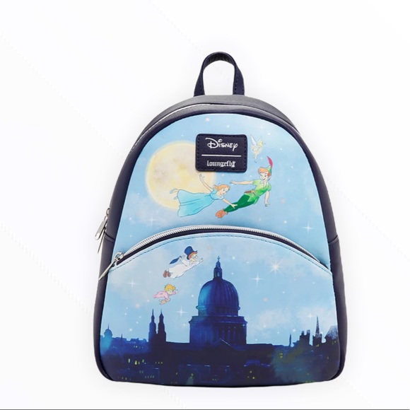 Loungefly Peter Pan Flying Over City Mini Backpack
